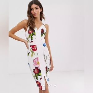 Ted Baker Amylia Bodycon Dress in Berry Sundae